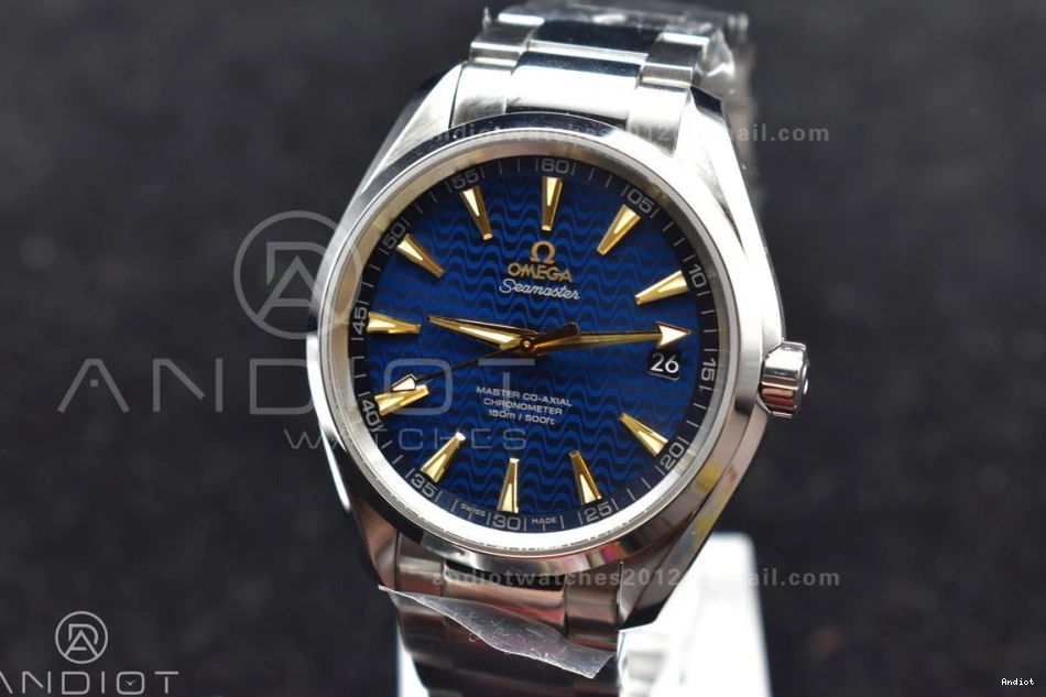 SS Best On Waved SS 150M 1:1 Aqua Edition Terra VSF Blue Bracelet Dial A8500 0102